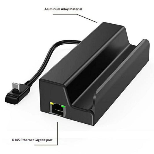 HC-86E 6 in 1 Gigabit Ethernet 4K HD PD 60W Charging Hub For Game Consoles, HC-86E