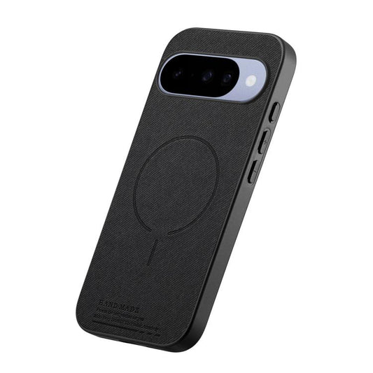 Fabric Magnetic PU Back Cover Phone Case, For Google Pixel 10a, For Google Pixel 10 Pro XL, For Google Pixel 9a, For Google Pixel 9 Pro XL, For Google Pixel 10 / 10 Pro, For Google Pixel 9 / 9 Pro