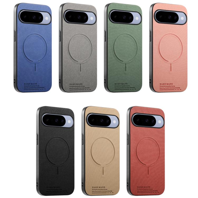 Fabric Magnetic PU Back Cover Phone Case, For Google Pixel 10a, For Google Pixel 10 Pro XL, For Google Pixel 9a, For Google Pixel 9 Pro XL, For Google Pixel 10 / 10 Pro, For Google Pixel 9 / 9 Pro