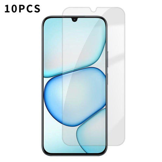 Kalebol 10pcs High-Aluminum Semi-Screen Anti-Fingerprint HD Tempered Glass Film, For Realne 16T 5G, For Realme C100 5G, For Realme C100 4G, For Realme Narzo 100 Lite 5G, For Realme Neo8, For Realme 16, For Realme 16 Pro