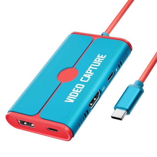 Lemorele AC08 4K HDMI Video Capture Card Game Live Recording Adapter, AC08(black), AC08(Lake Blue)
