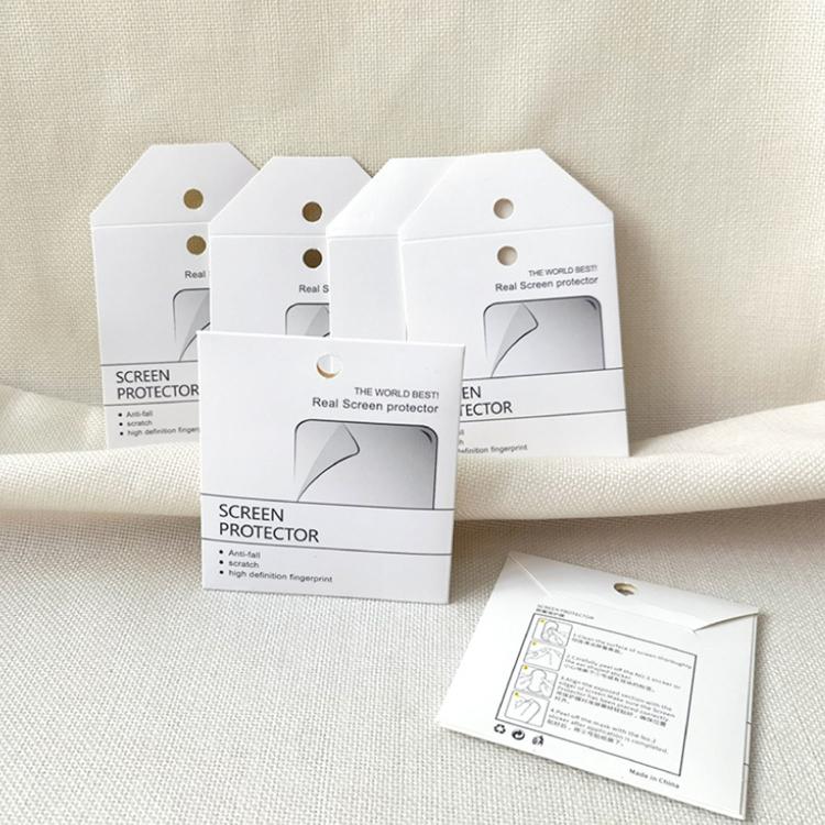 Watch Screen Protectors Paper Bags Lens Protectors Universal Cardboard Packaging, 100pcs
