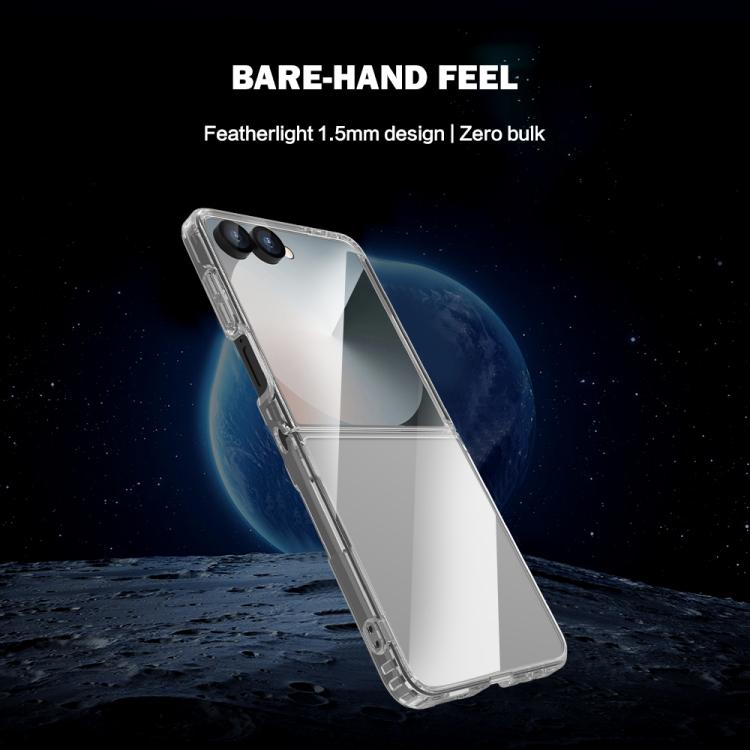 LeReach TOC Clear Series Composite Armor TPU Acrylic Hybrid Shockproof Phone Case, For Galaxy Z Flip 8 5G