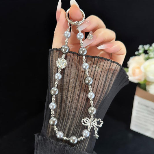 Star & Butterfly Four-Leaf Clover Beaded Crystal Chain, Green, Grey, White, Purple