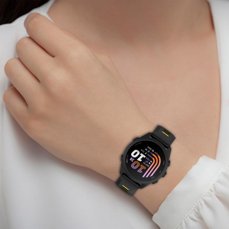 Two Color Silicone Sports Quick Release Watch Band, 22mm, 20mm