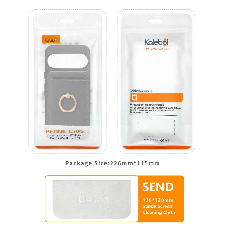 Kalebol Strong MagSafe Ring Magnetic Card Bag Holder Leather Phone Case, For Google Pixel 11 Pro XL, For Google Pixel 11, For Google Pixel 11 Pro