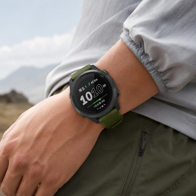 Twill Texture Solid Color Silicone Watch Band,, 22mm