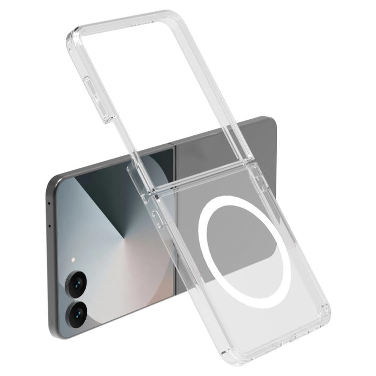 LeReach TOC Clear Series Dual-Composite Armor TPU + Acrylic Shockproof Magnetic Phone Case, For Galaxy Z Fold8 Ultra 5G, For Galaxy Z Flip8 5G