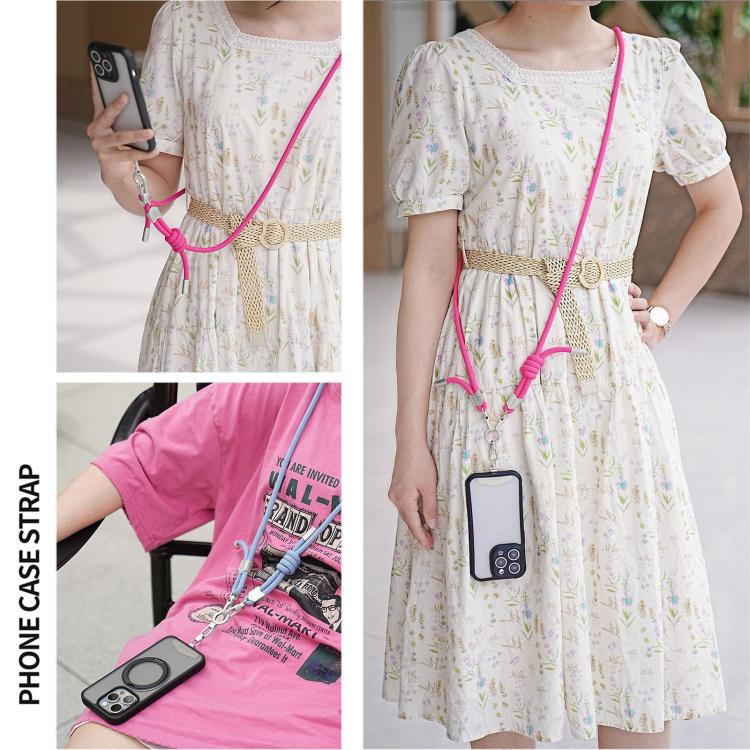 Knot Design Adjustable Double-Buckle Crossbody Phone Lanyard