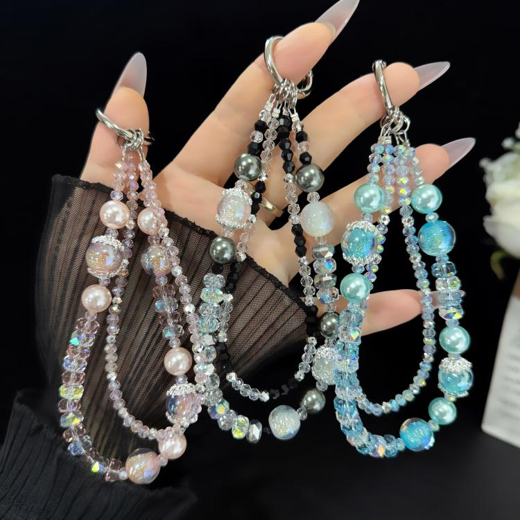 Glitter Star Double Layer Crystal Chain, Pink, Blue, Purple