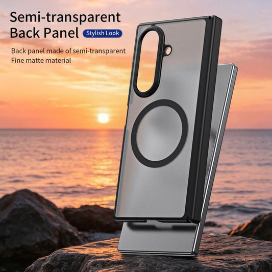 Star Hinge Frame-integrated Film Magnetic Phone Case, For Galaxy Z Fold8 Ultra 5G, For Galaxy Z Fold7 5G, For Galaxy Z Fold6, For Galaxy Z Fold5, For Galaxy Z Fold4