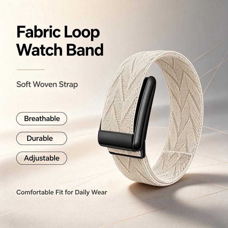 Diamond Textured Woven Nylon Watch Band, For WHOOP 5.0 Electrocardiogram, For WHOOP 5.0 Regular