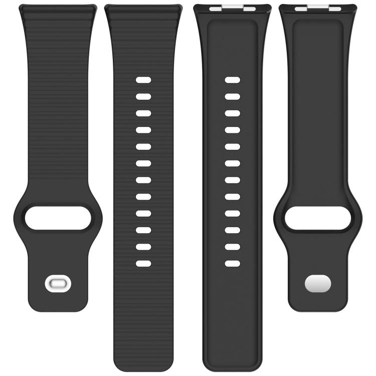 Wavy Texture Reverse Buckle Solid Color Silicone Watch Band, For Redmi Watch 6 Lite