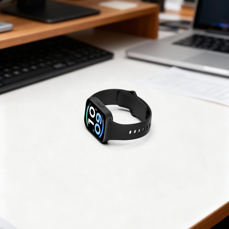 Flat Reverse Buckle Solid Color Silicone Watch Band, For Redmi Watch 6 Active