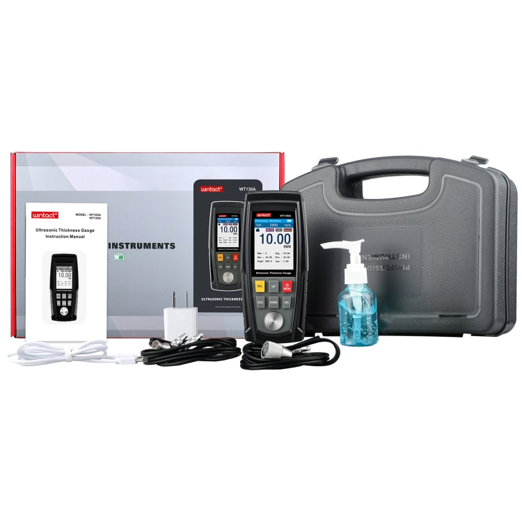 WT130A Digital Ultrasonic Thickness Gauge Meter Tester USB Charging Digital Thickness Metal Tester High Precision, WT130A