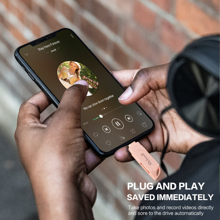 Richwell DXZ128 USB Flash Disk 128G 3 in 1 Micro USB + 8 Pin + USB 3.0 Compatible IPhone & IOS, Black, Silver, Rose Gold