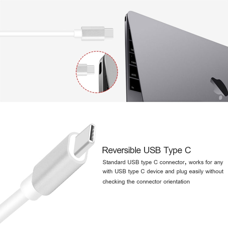 USB Type C to VGA 3-in-1 Hub Adapter supports USB Type C tablets and laptops for Macbook Pro / Google ChromeBook, VGA+USB3.0 to Type-C Gold, VGA+USB3.0 to Type-C Silver