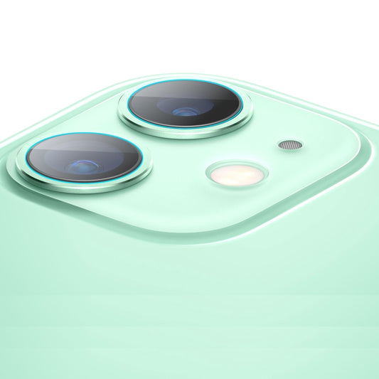 2 PCS ENKAY Hat-Prince 0.2mm 9H 2.15D Film en verre trempé à bord rond pour objectif de caméra arrière pour iPhone 11, iPhone 11 Pro Max