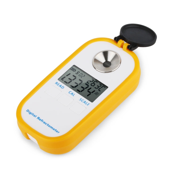 DR401 Digital Display Refractometer Brix 0-50% Alcohol Range 0~22% Refractometer Beer Wine Fruit Grape Sugar Saccharimeter, DR401