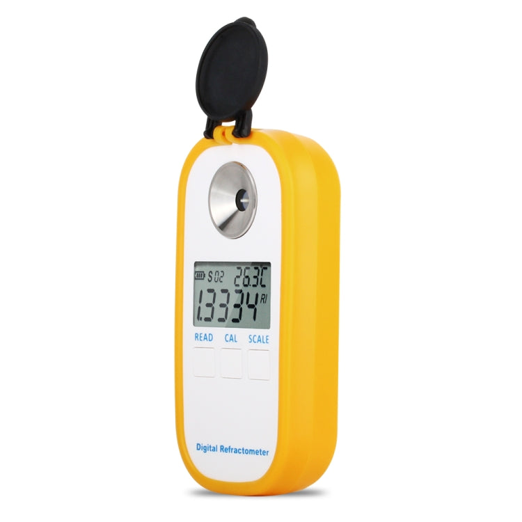 DR401 Digital Display Refractometer Brix 0-50% Alcohol Range 0~22% Refractometer Beer Wine Fruit Grape Sugar Saccharimeter, DR401