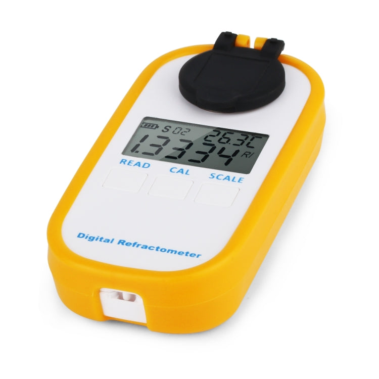 DR402 Digital Beer Refractometer Wort Hydrometer Brix 0-50% Concentration Meter Refractometer Electronic Wine Alcohol Tester, DR402