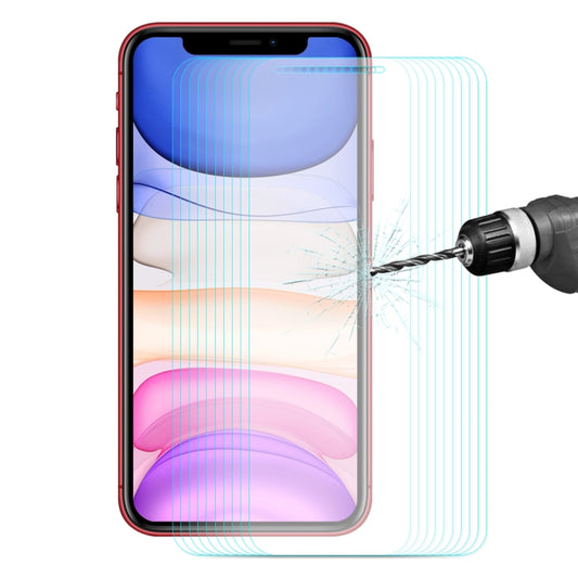 10 films de protection en verre trempé ENKAY Hat-prince de 0,26 mm, 9H, avec bords incurvés 2,5D, pour iPhone 11 / iPhone XR, pour iPhone 11 Pro, pour iPhone 11 Pro Max
