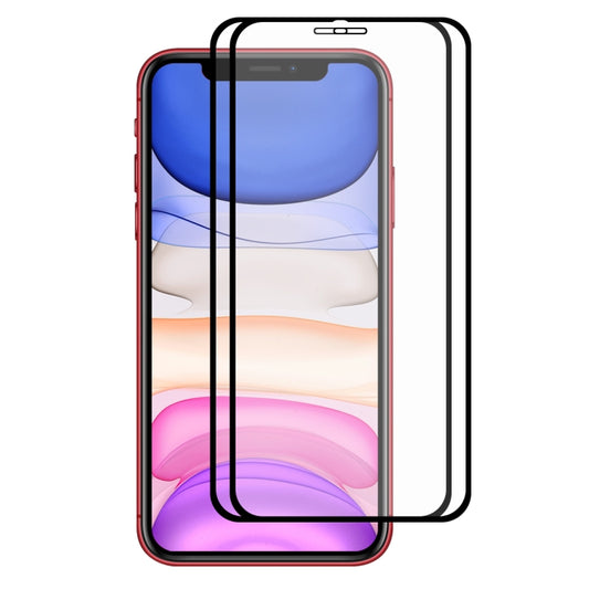 2PCS ENKAY Hat-prince Film de protection d'écran en verre trempé 0,26mm 9H 2.5D Full Glue Couverture Complète, Pour iPhone 11 / iPhone XR, Pour iPhone 11 Pro / XS / X, Pour iPhone 11 Pro Max / XS Max