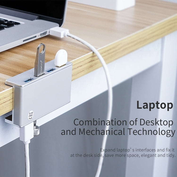 ORICO MH4PU-P Aluminum Alloy 4 Port USB3.0 Clip-type HUB