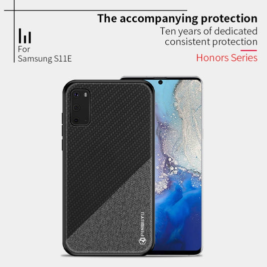 PINWUYO Rong Series Shockproof PC + TPU+ Chemical Fiber Cloth Protective Cover, For Galaxy S20, For Galaxy S20+, For Google Pixel4, For Google Pixel4 XL