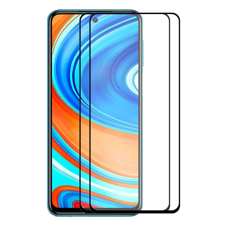 2 PCS ENKAY Hat-Prince Full Glue 0.26mm 9H 2.5D Tempered Glass Full Coverage Film, For Xiaomi Redmi K30/K30 Pro, For Xiaomi Redmi Note 9/Note 9 Pro