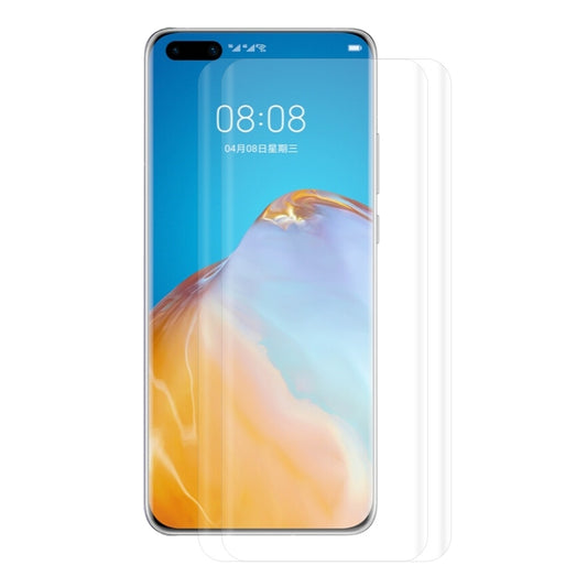 Für Huawei P40 Pro 2 STÜCK ENKAY Hat-Prince 3D Vollbild PET Gebogene Heißbiege HD Displayschutzfolie Weiche Folie