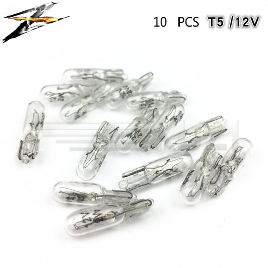 10 pcs T5 Car Instrument Meter Light Meter Replacement Lamp Amber 1.2W 12 V Lamps, T5