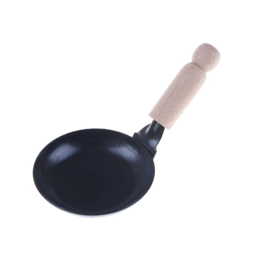 3 PIÈCES Maison de Poupée Miniature Cuisine Poêle Ustensiles de Cuisson Enfants Faire Semblant de Jouer Jouets, Poêle de Cuisson
