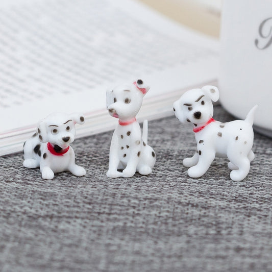 6 Pièces / Set Maison de poupée Miniature Jouet Dalmatien Cuisine Salon Décoration Micro Paysage, 6 Pièces / Set Dalmatien