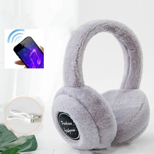 Bluetooth Earmuffs Winter Plush Windproof Men And Women Ear Cover