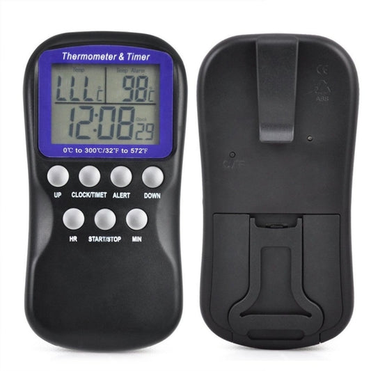 Digital Food Probe Oven Electronic Thermometer Timer Temperature Sensor, Food Thermometer