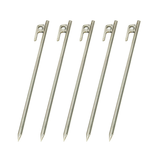 Piquets de tente en acier inoxydable de 30 cm, durables pour l'extérieur, pour camping, voyage, accessoires de tente