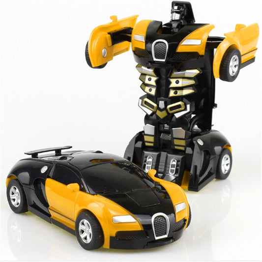Voiture miniature à déformation par impact, jouet transformable en un clic