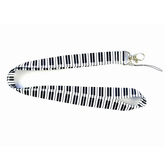 10 PCS Neck Lanyard for Label / ID / Badge / Mobile Phones, Size: 50 x 2cm, Note, Piano
