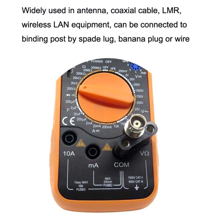 5pcs BNC Female To Dual Banana Plug Adapter Binding Male Connector, BNC Female To Dual Banana Male