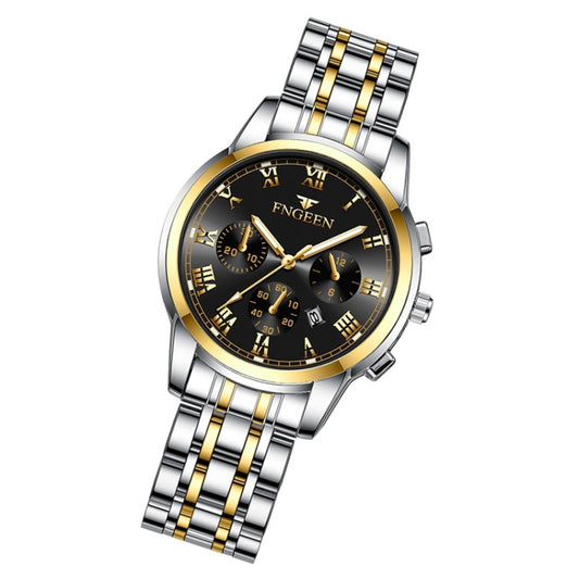 Montre à quartz pour femmes FNGEEN 4006, affichage de la date lumineux, cadran bleu doré, cadran noir doré, cadran doré, cadran blanc doré, cadran bleu acier, cadran vert acier, cadran noir acier, cadran blanc acier...
