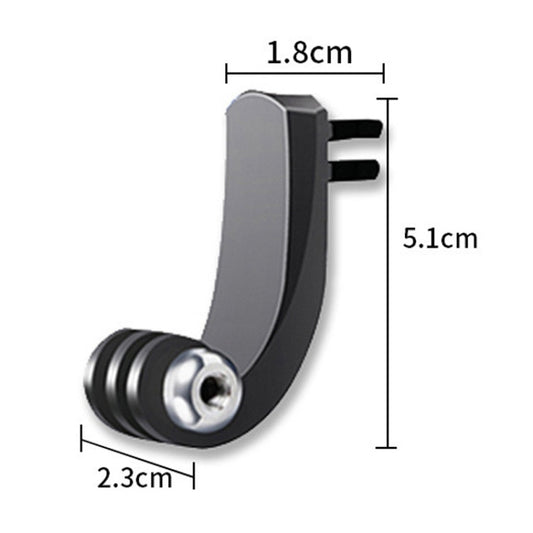 Accessoires pour caméra de sport pour GoPro HERO11 Black / HERO9 Black / DJI Osmo Action 3, Bras de courbure verticale centrale, Tige d'extension d'arc, Bras de courbure universel centré, Tête de transfert 1/4