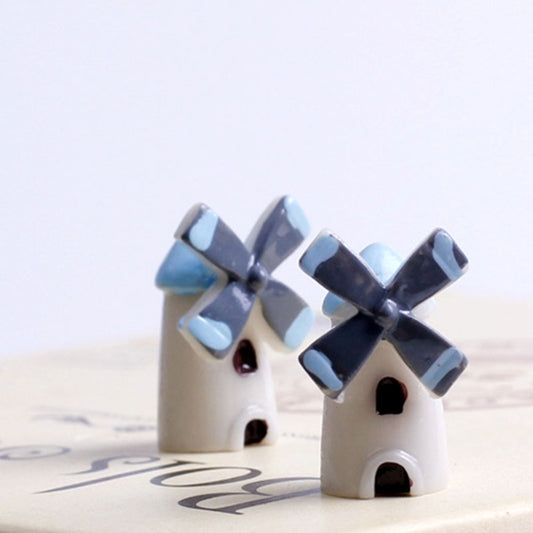 4 PCS Mini Moulin à Vent Dessin Animé Petits Travaux Manuels Décoration de Chalet, Petit Moulin à Vent