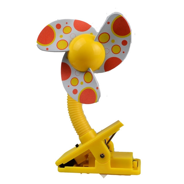 Mini Ventilateur Portable à Clip USB pour Poussette/Berceau, Bureau et Dortoir