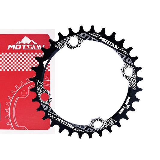 MOTSUV Round Narrow Wide Chainring MTB Bicycle 104BCD Tooth Plate Parts, Disk 32T, Disk 34T, Disk 36T, Disk 38T, Elliptic plate 32T, Elliptic plate 34T, Elliptic plate 36T, Elliptic plate 38T