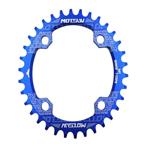 MOTSUV Round Narrow Wide Chainring MTB Bicycle 104BCD Tooth Plate Parts, Disk 32T, Disk 34T, Disk 36T, Disk 38T, Elliptic plate 32T, Elliptic plate 34T, Elliptic plate 36T, Elliptic plate 38T