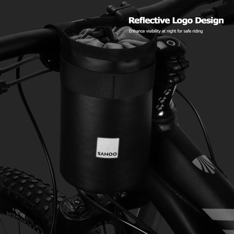 SAHOO 0.5L Bicycle Thermal Insulation Polyester Water Bottle Chartered Front Bag, SAHOO 0.5L Bicycle Front Bag