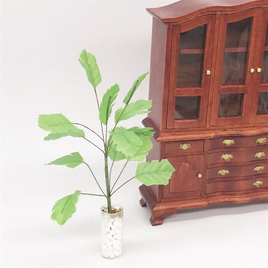 3 PIÈCES 1:12 Mini maison de poupée modèle de plante de maison de poupée vase jouet étranger bananier vert, 3 PIÈCES Bananier vert