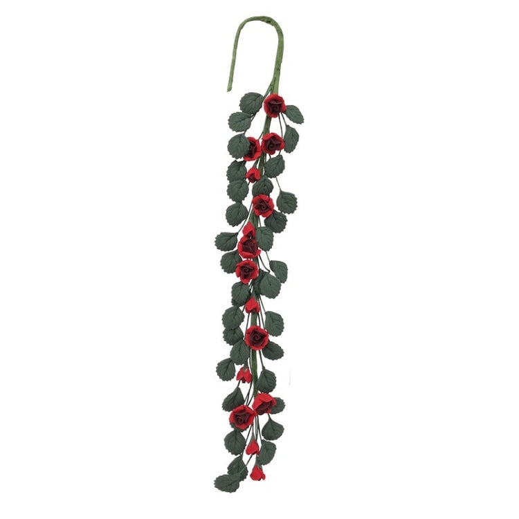 1:12 Miniature Maison Jouet Simulation Corde de Rose pour Chevalet Balançoire Scène de Jardin, Corde de Rose Balançoire