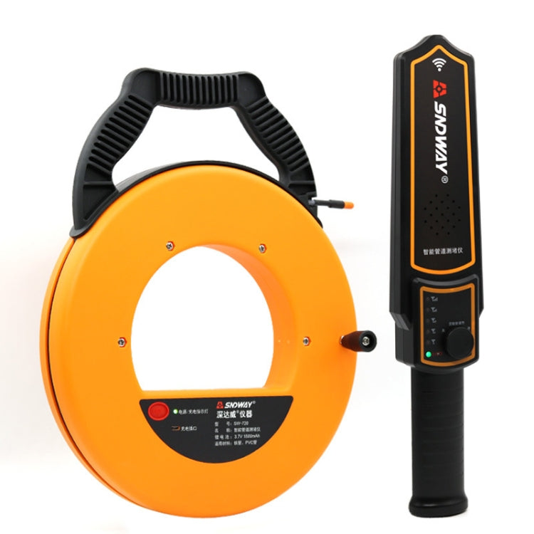 SNDWAY Pipe Scanner Thickness PVC Pipe Blockage Width Measuring Instrument, SW720 Standard (20 meters), SW730 Standard (30 meters), SW740 Standard (40 meters)